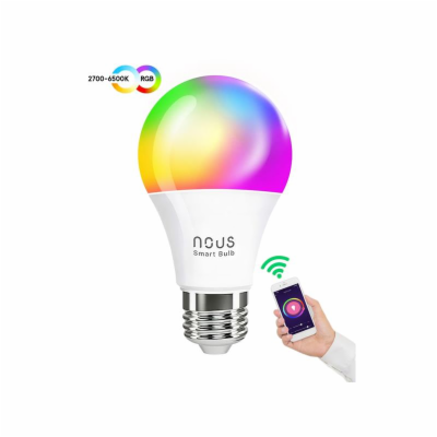 Smart LED žárovka E27 9W RGB NOUS P3 WiFi Tuya