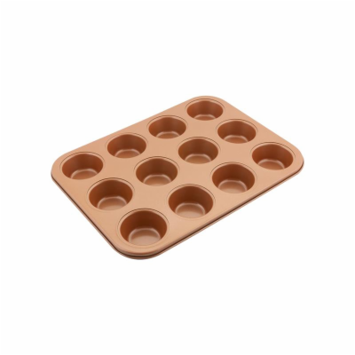 Lamart LT3092 Forma na 12 muffinů COPPER, 35,5 x 26,5 cm