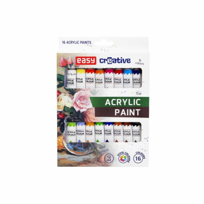 Akrylové barvy EASY Creative 16 barev 12ml