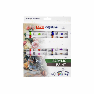 Barvy akrylové EASY Creative 24ks 12ml