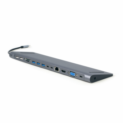 Gembird A-CM-COMBO9-01 Gembird USB-C 9v1 multiport USB + ...