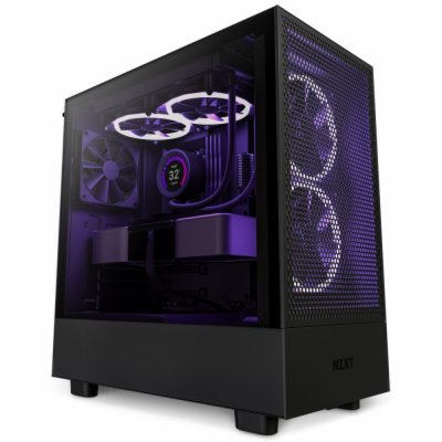 NZXT skříň H5 Flow edition / 2x120 mm fan / USB 3.0 / USB...