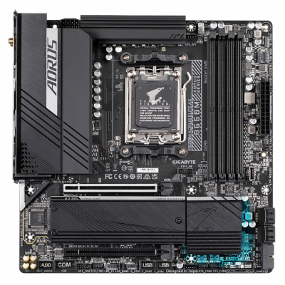 GIGABYTE MB Sc AM5 B650M AORUS ELITE AX, AMD B650, 4xDDR5...