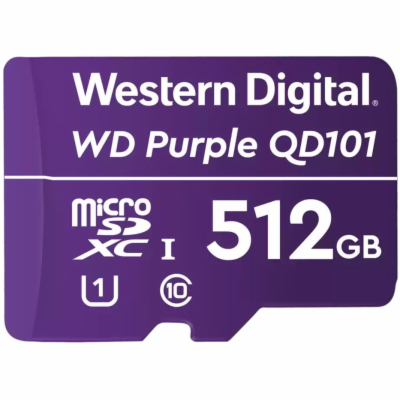 WD MicroSDXC karta 512GB Purple WDD512G1P0C Class 10 (R:1...