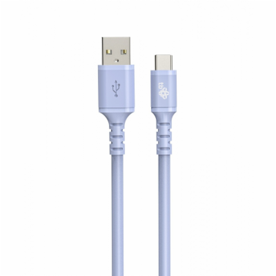 TB kabel USB-A - USB-C fialový 1m