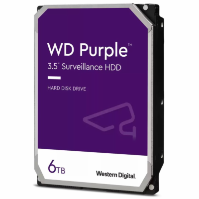 WD PURPLE 6TB / WD64PURZ / SATA III / Interní 3,5"/ 256MB