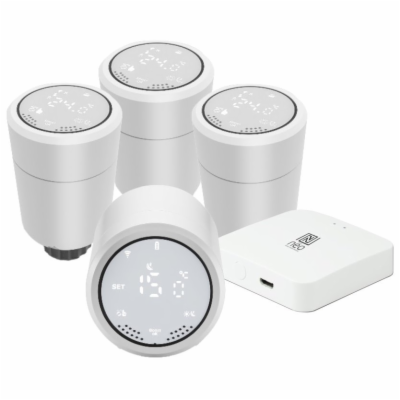 IMMAX NEO SMART Termostatická hlavice 4+1 Starter Kit, Zi...