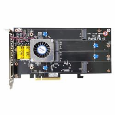 ARECA 4x M.2 NVMe/SATA RAID0/1/10/JBOD card , PCIe4.0 x8 ...