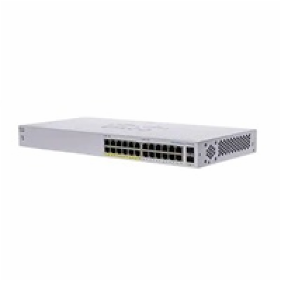 Cisco switch CBS110-24PP (24xGbE, 2xGbE/SFP combo, 12xPoE...