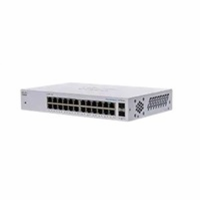 Cisco switch CBS110-24T (24xGbE, 2xGbE/SFP combo,fanless)...