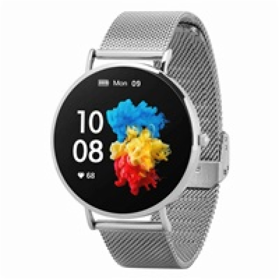 Garett Smartwatch Verona stříbrná, ocel