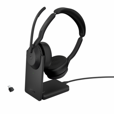 Jabra Evolve2 55/Stereo/ANC/USB-C/BT-USB/Bezdrát/MS/Stand...