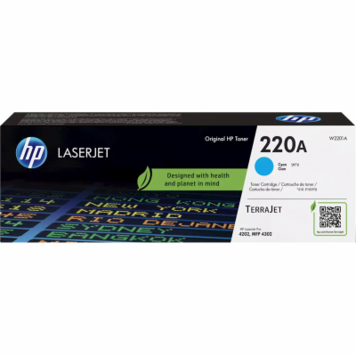 HP toner 220A - Azurový 1800str. (W2201A) - pro Color Las...