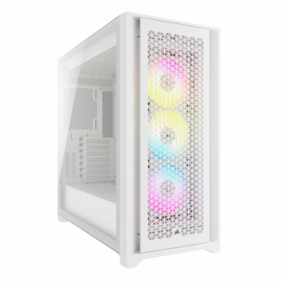 CORSAIR iCUE 5000D RGB AIRFLOW/Midi Tower/Transpar./Bílá