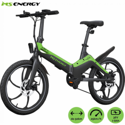 MS Energy i10 2021 Vivax MS Energy E-bike i10 black, green