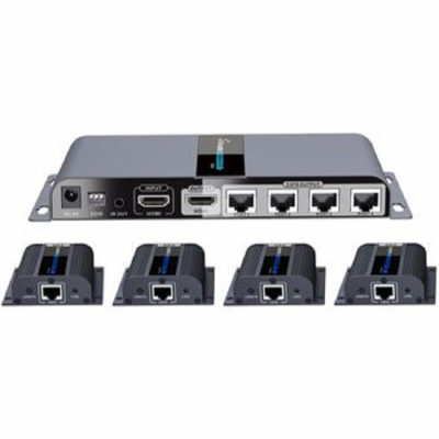 PremiumCord HDMI 1-8 splitter+extender po CAT6/6a/7, FULL...