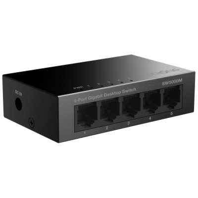 STRONG switch SW5000M/ 5x port Gigabit RJ45/ 10/100/1000 ...