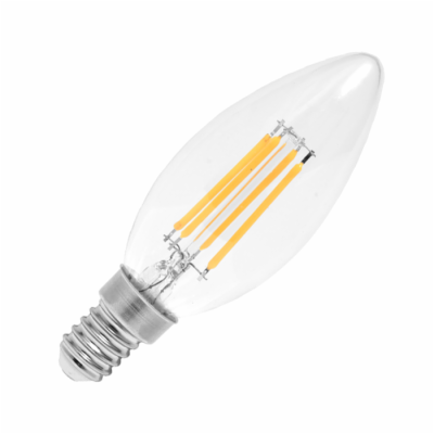 LED žárovka Ecolite LED2W-RETRO/C37/E14 svíčková, teplá b...