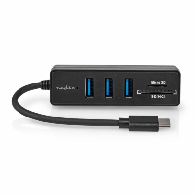 Nedis CCGB64250BK01 NEDIS USB hub/ zástrčka USB-C zástrčk...