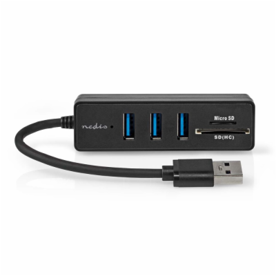 NEDIS USB hub/ zástrčka USB-A zástrčka/ 3x zásuvka USB-A/...