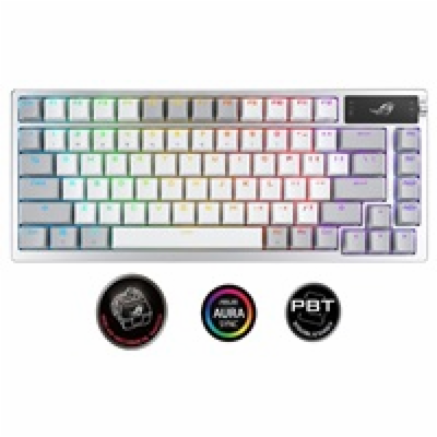 ASUS klávesnice ROG AZOTH Moonlight White, mechanická, Bl...