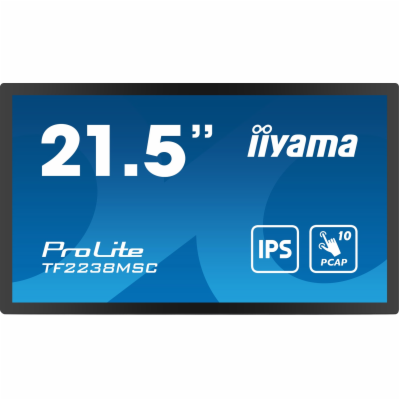 22" iiyama TF2238MSC-B1: PCAP,IPS,FHD,HDMI,DP