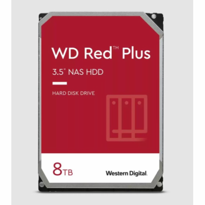 WD RED PLUS NAS WD80EFPX/8TB/3.5"/256MB cache/5640 RPM/21...