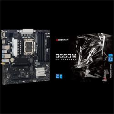 BIOSTAR MB B660 LGA1700 4xDDR4, HDMI DVI VGA 4xSATA, 2xM....