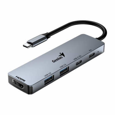 GENIUS hub UH-500/ USB-C na HDMI/ 2x USB3.0/ USB-C/ 100W ...