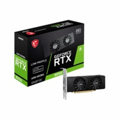 MSI VGA NVIDIA GeForce RTX 3050 LP 6G OC, 6G GDDR6, 1xDP,...