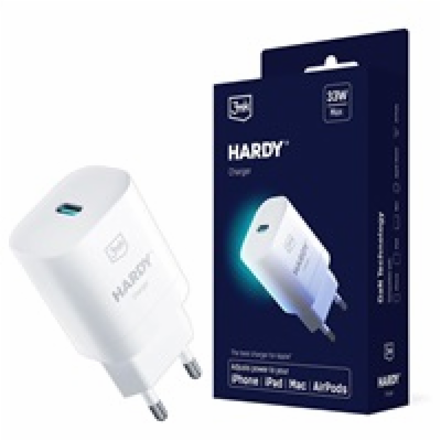 3mk síťová nabíječka - HARDY Charger 33W, GaN 1x USB-C (P...