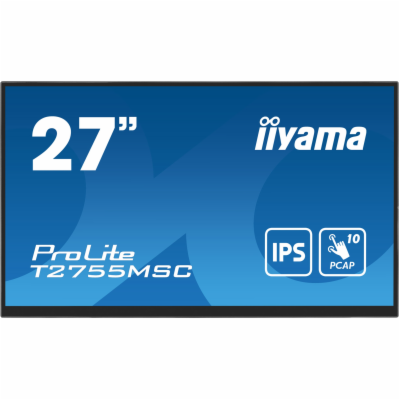 27" iiyama T2755MSC-B1:IPS,FHD,PCAP,Webcam