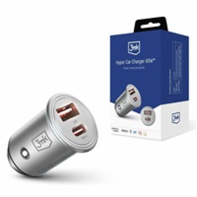 3mk nabíječka do auta - Hyper Car Charger 45W, 1x USB + 1...