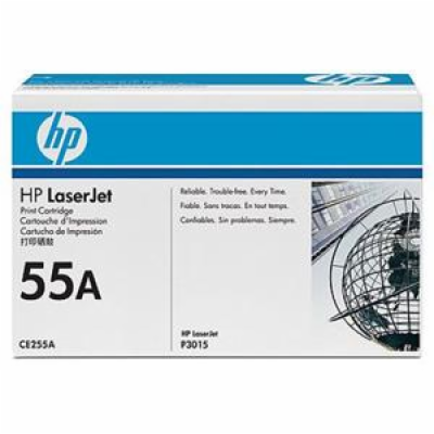 HP 55A Black LJ Toner Cart, CE255A (6,000 pages)