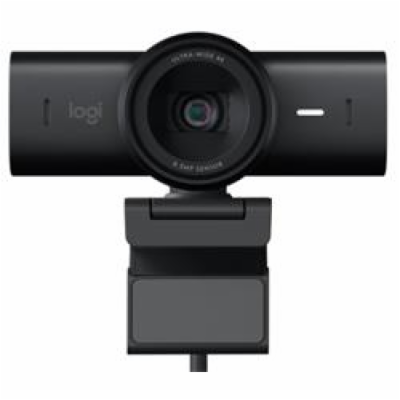 Logitech MX Brio 4K Ultra HD Webcam, Pale Grey