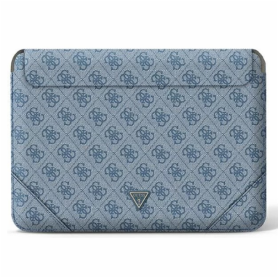 Guess pouzdro 13/14" modré logo 4G Uptown Triangle Noste ...