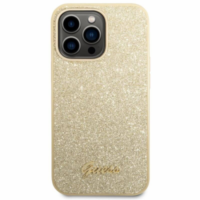 Guess PC/TPU Glitter Flakes Metal Logo Zadní Kryt pro iPh...