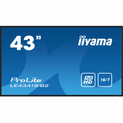 43" iiyama LE4341S-B2: IPS,FHD,3xHDMI,LAN,USB