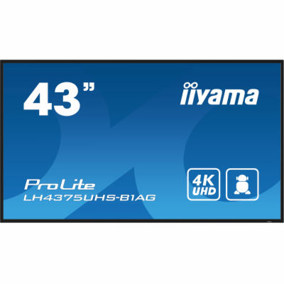 43" iiyama LH4375UHS-B1AG:IPS,4K UHD,Android,24/7