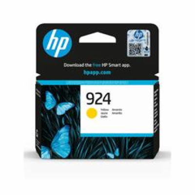 HP 924 Yellow Original Ink Cartridge (400 pages)