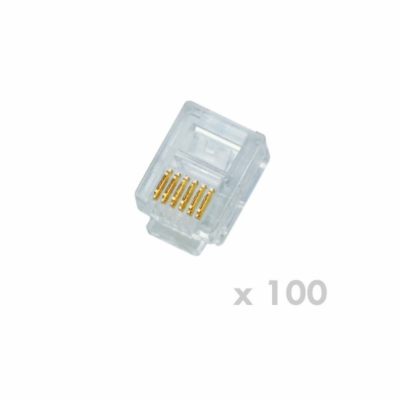 Plug 6p6c - RJ12,pack(100ks)