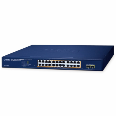 Planet GS-2210-24P2S WEBsmart L2 switch, 24x1Gb, 2x1Gb SF...