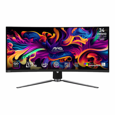 MSI MAG/341CQP/34"/QD-OLED/3440x1440/175Hz/0,03ms/Black/3R