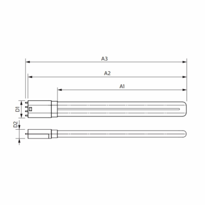 LED žárovka Philips PL-L HF 18W/8W/840/4P 2G11