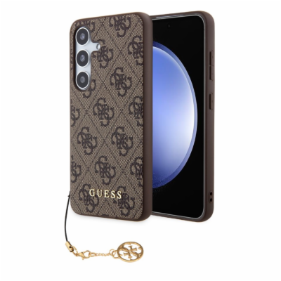 Guess 4G Charms Zadní Kryt pro Samsung Galaxy S24 Brown G...