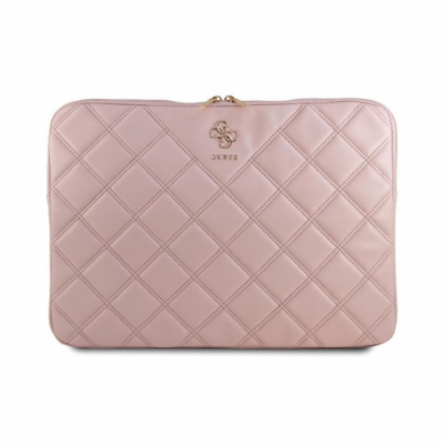 Guess Quilted 4G Computer Sleeve 16" Pink Elegantní ochra...