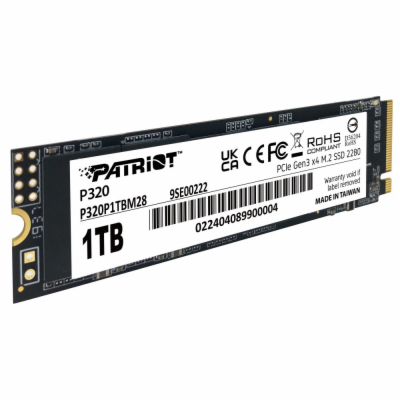 PATRIOT P320 1TB SSD / Interní / M.2 PCIe Gen3 x4 NVMe 1....