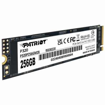 PATRIOT P320 256GB SSD / Interní / M.2 PCIe Gen3 x4 NVMe ...