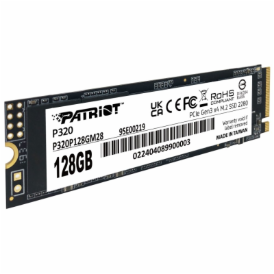 PATRIOT P320 128GB SSD / Interní / M.2 PCIe Gen3 x4 NVMe ...