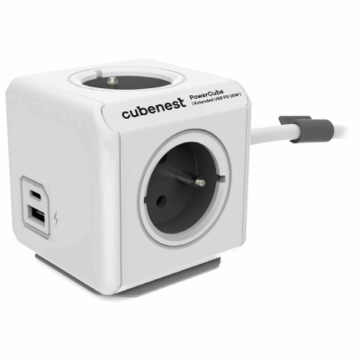 Cubenest Powercube Extended USB PD 20W, A+C, 4× zásuvka, ...